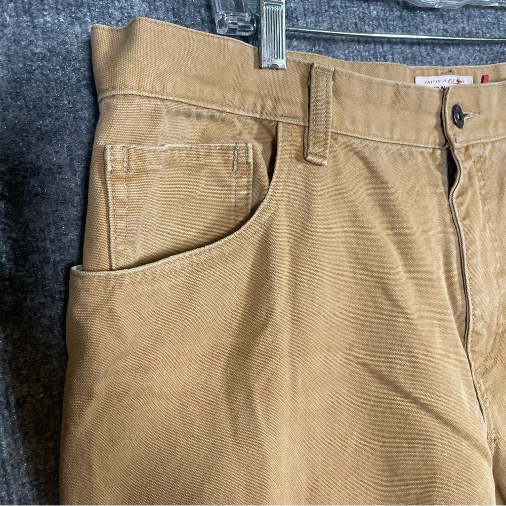 Filson Mens‎ 40X34 Khaki Tan 5 Pocket Canvas Workwear Pants Made in USA - Picture 6 of 14